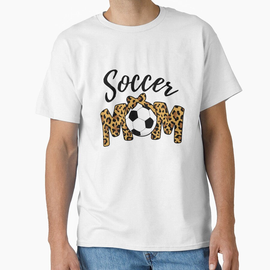 Soccer Mom Leopard Funny Mum Life Mother's Day Gift - Adult & Kids T-Shirts, Sweatshirts & Hoodies apparel design preview 1