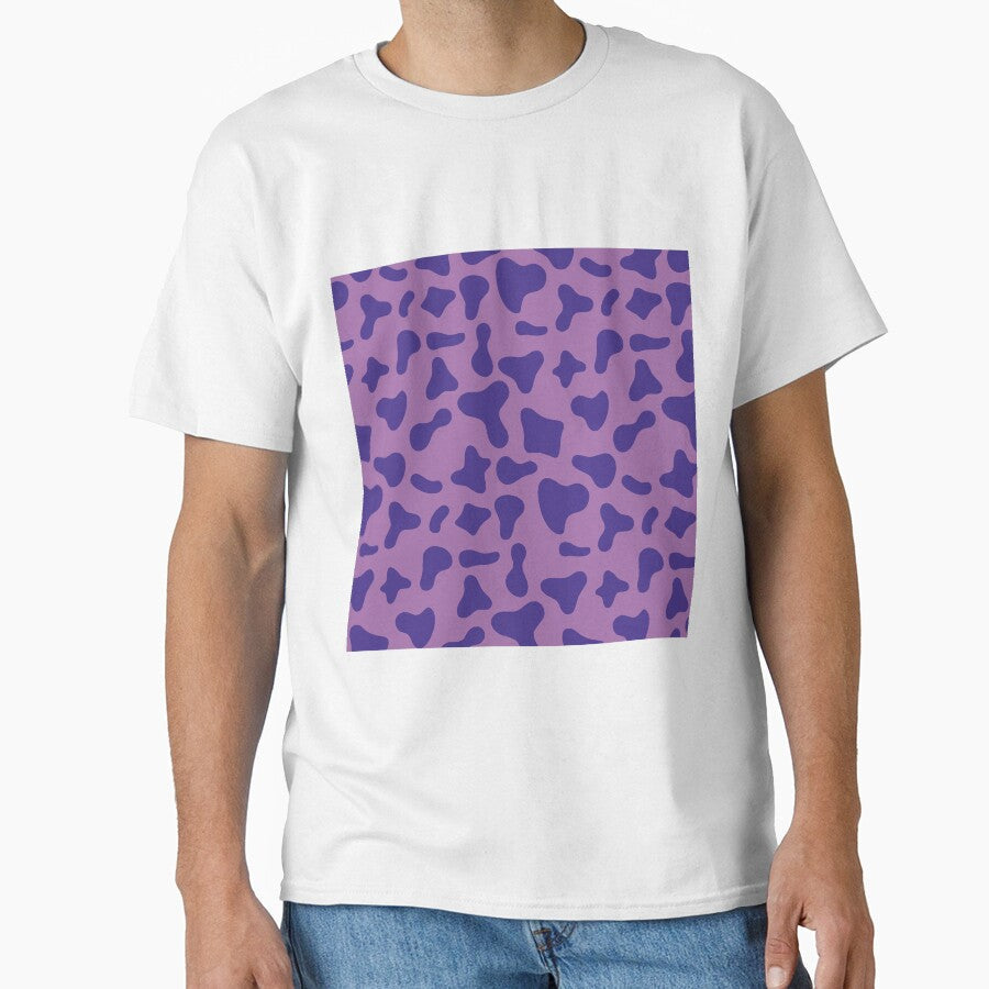 Purple Cow Pattern On Violet Holstein by - Adult & Kids T-Shirts, Sweatshirts & Hoodies apparel design preview 1