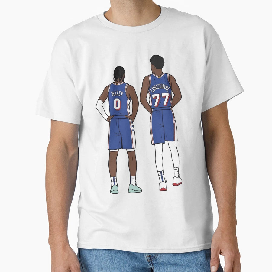 Vj Edgecombe And Tyrese Maxey T-Shirt - Fun Novelty Design Men Women - T-Shirt, Sweatshirt, Hoodie