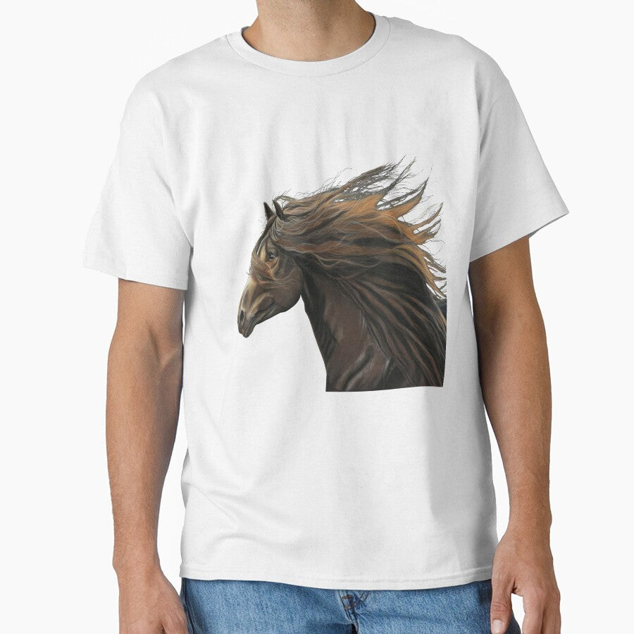 Beautiful Horse art Equestrian lover by IslesArt - Adult & Kids T-Shirts, Sweatshirts & Hoodies apparel design preview 1