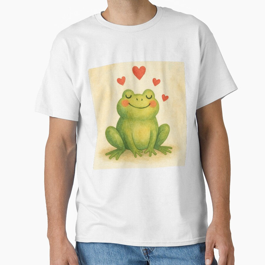 Little Frog, Big Love by GusiaTreasures - Adult & Kids T-Shirts, Sweatshirts & Hoodies apparel design preview 1
