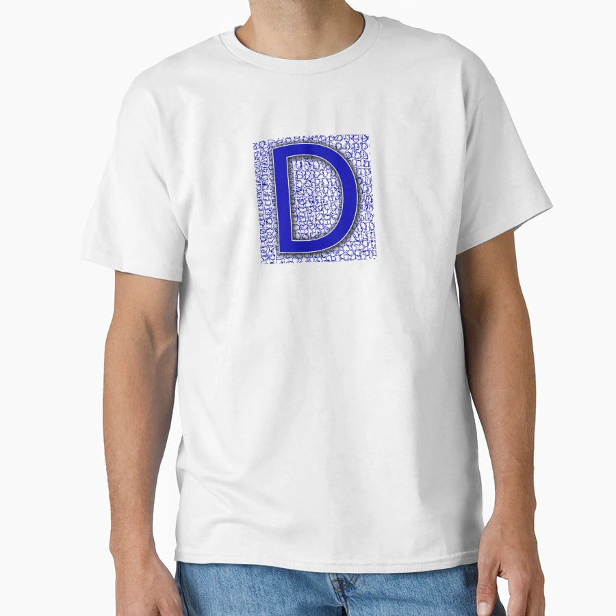 Versal D Winter T-Shirt - Unique Graphic for Adults - T-Shirt, Sweatshirt, Hoodie