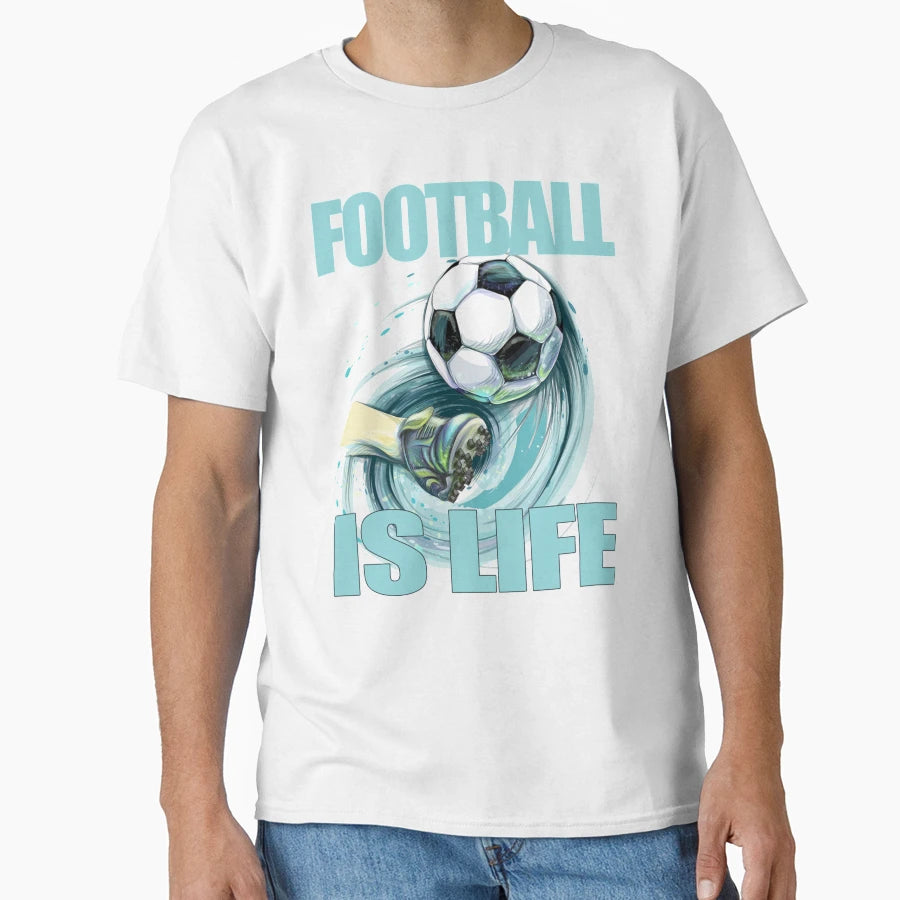 Football Is Life T-Shirt - Novelty Apparel for Adults - T-Shirt, Sweatshirt, Hoodie