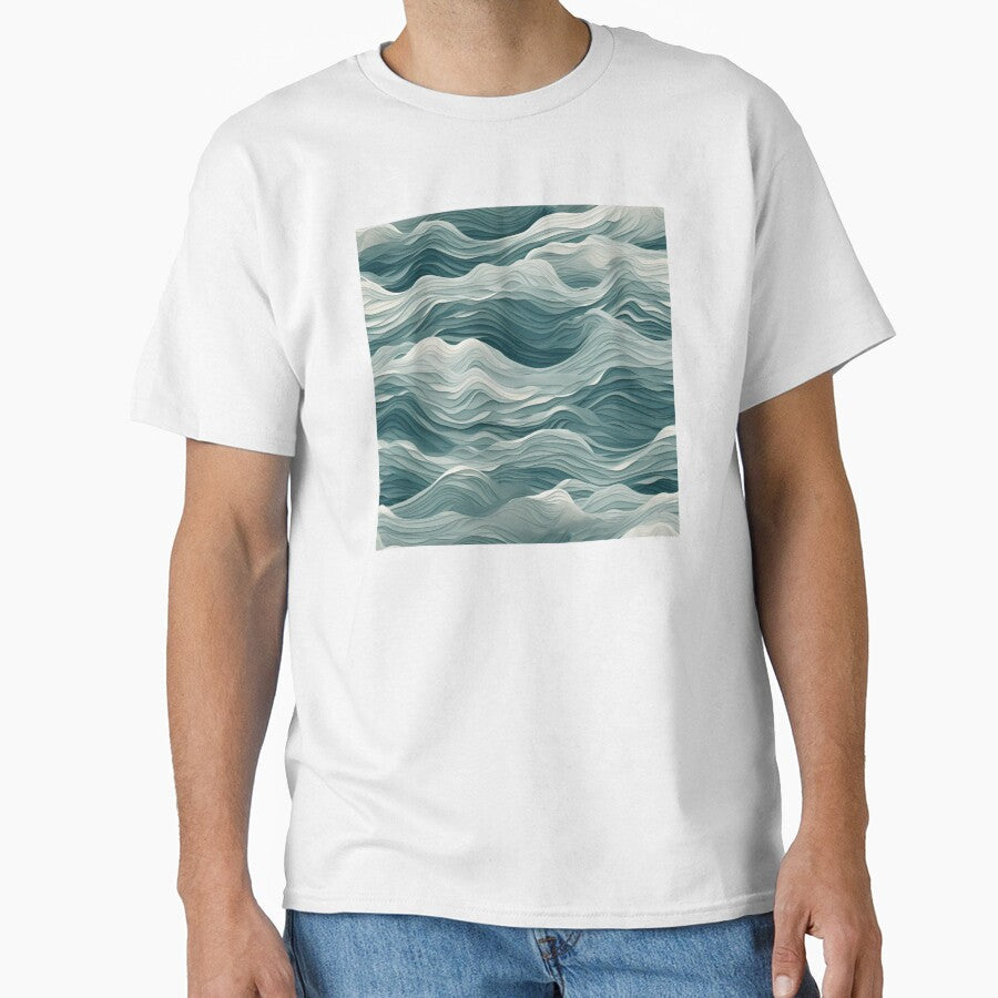 Ocean Waves Claymation Inspired Art #10 by - Adult & Kids T-Shirts, Sweatshirts & Hoodies apparel design preview 1