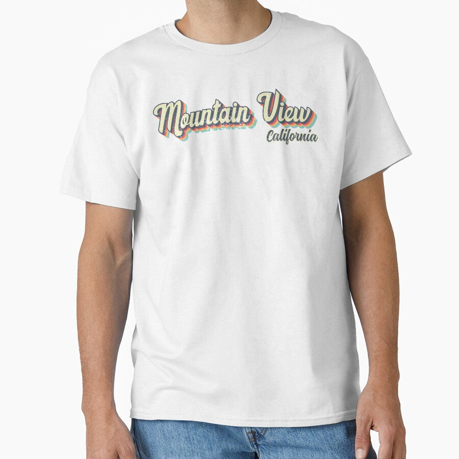 Mountain View City California Retro Vintage 70s - Adult & Kids T-Shirts, Sweatshirts & Hoodies apparel design preview 1