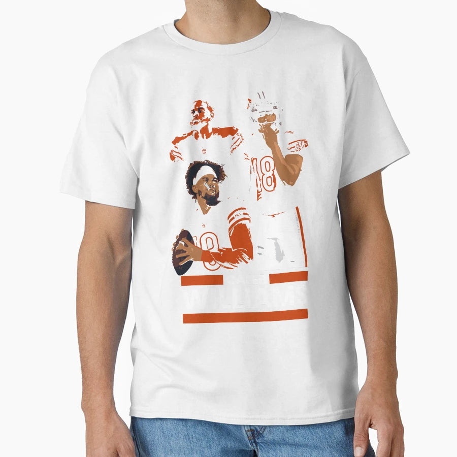 Da Bears Inspired CW Chicago Qb 18 T-Shirt - Casual Everyday Wear Unisex - T-Shirt, Sweatshirt, Hoodie