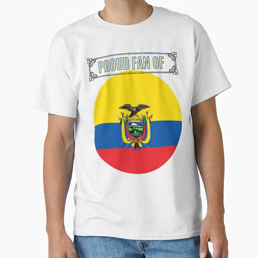 PROUD FAN OF EQUADOR: DURING WOLRD CUP 2022 IN QATAR - Adult & Kids T-Shirts, Sweatshirts & Hoodies apparel design preview 1