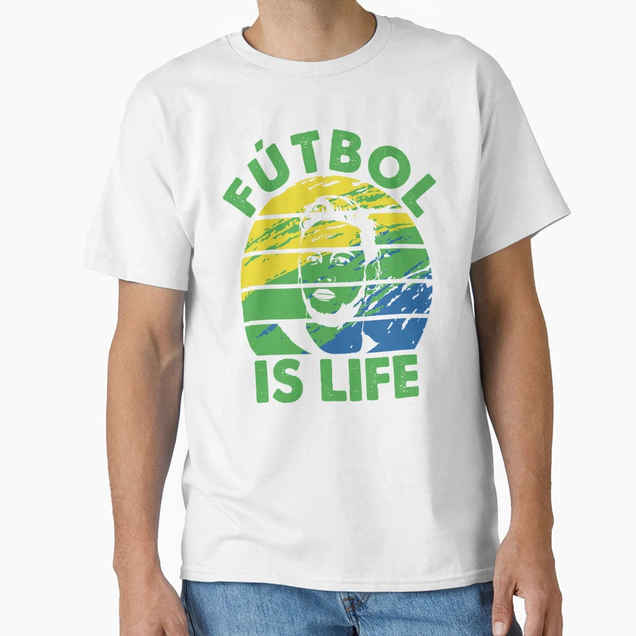 Futbol Is Life Soccer Funny Futbol T-Shirt - Graphic Print Unisex - T-Shirt, Sweatshirt, Hoodie