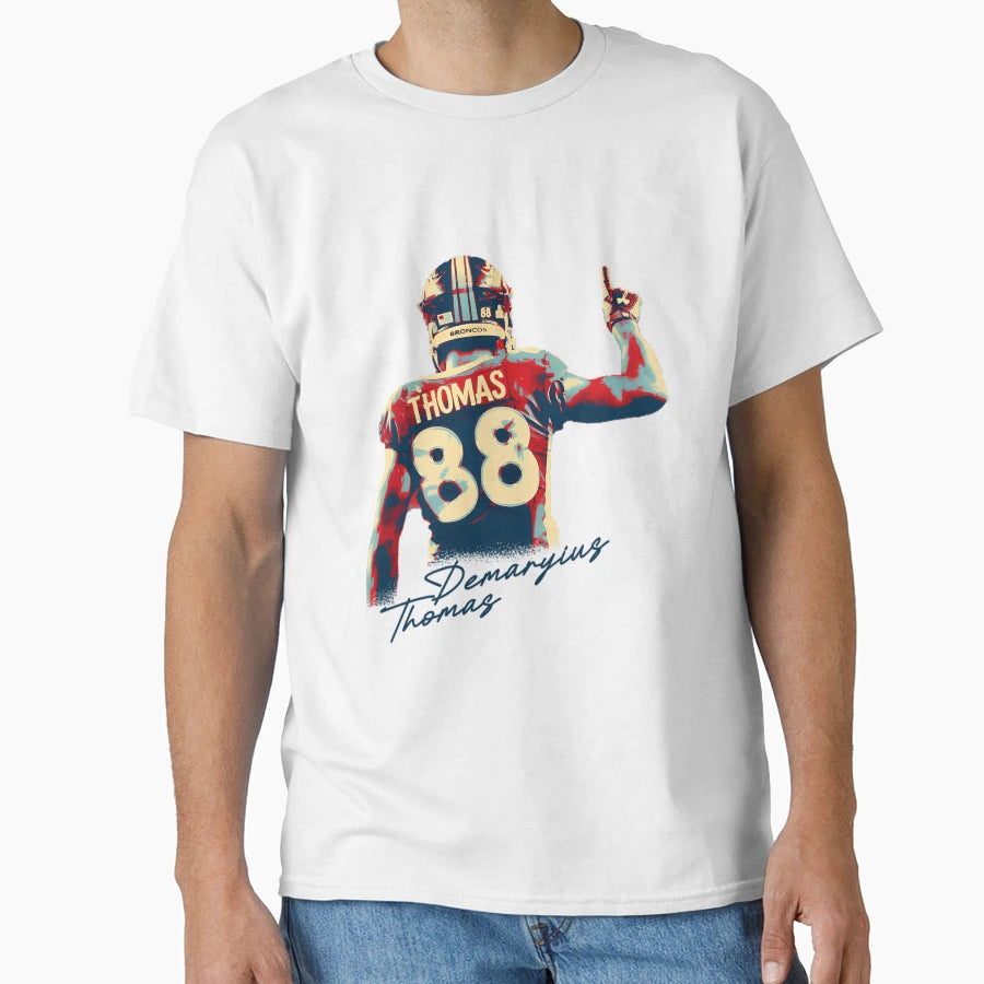 Demaryius Thomas Signature Football T-Shirt - Aesthetic Graphic for Adults - T-Shirt, Sweatshirt, Hoodie