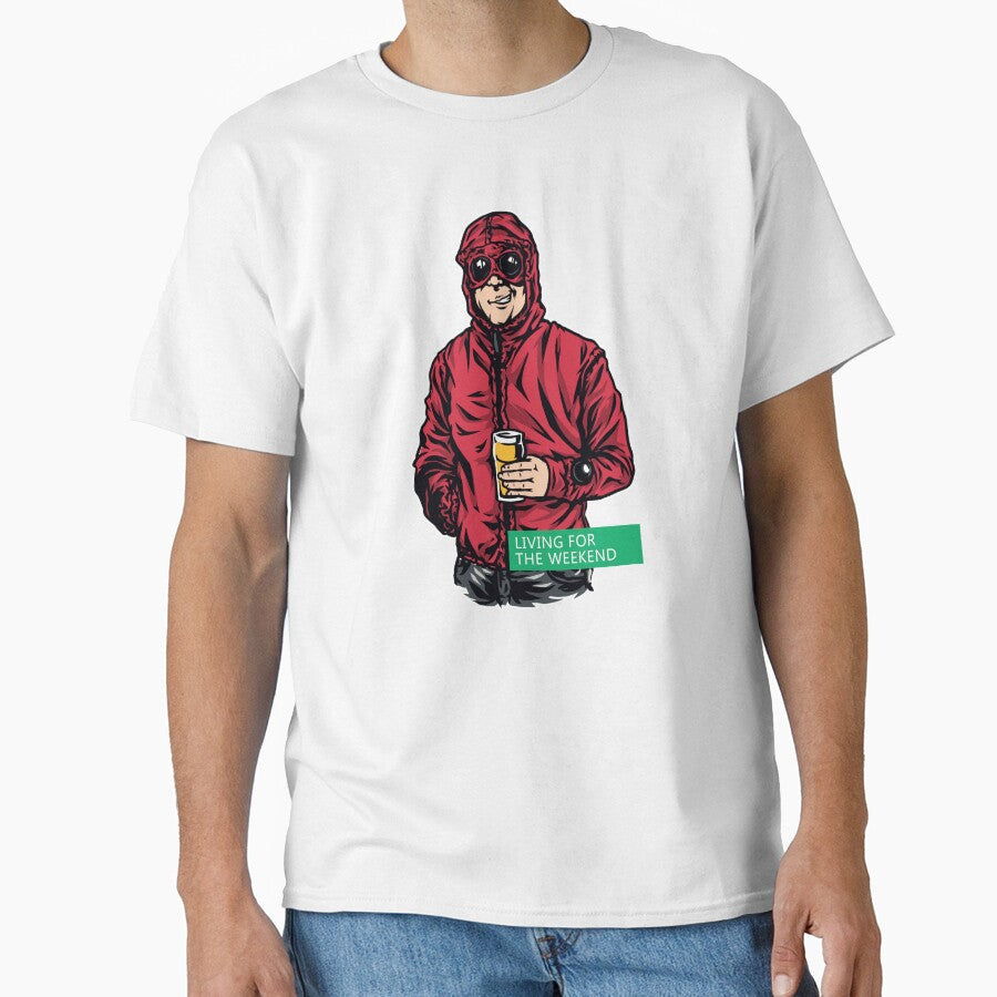 Living For The Weekend RED by casualsofficial - Adult & Kids T-Shirts, Sweatshirts & Hoodies apparel design preview 1