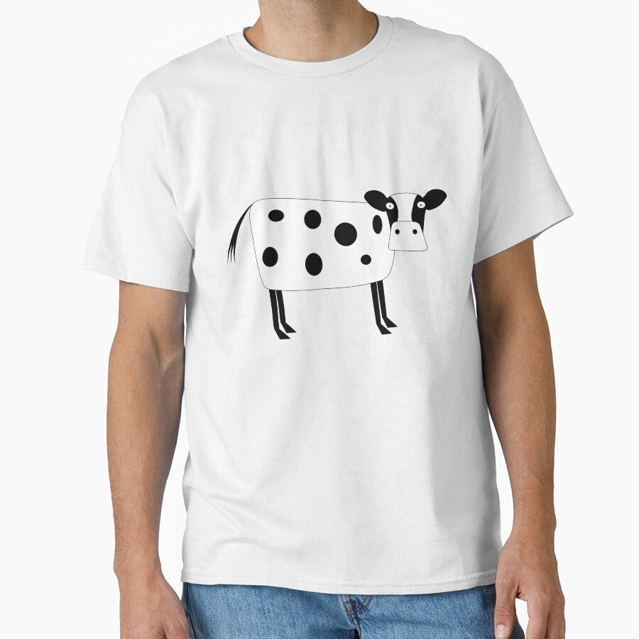 Cartoon simple cow 11 by GeoffBeattie - Adult & Kids T-Shirts, Sweatshirts & Hoodies apparel design preview 1