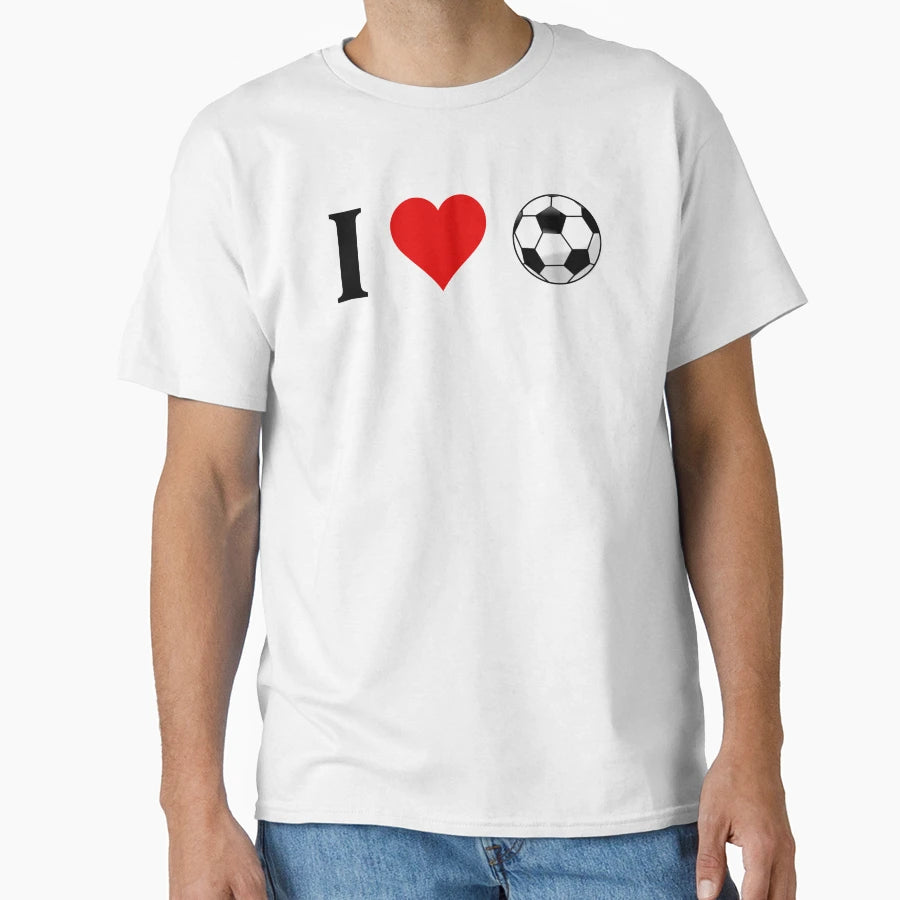 I Love Soccer T-Shirt - Aesthetic Graphic Unisex - T-Shirt, Sweatshirt, Hoodie