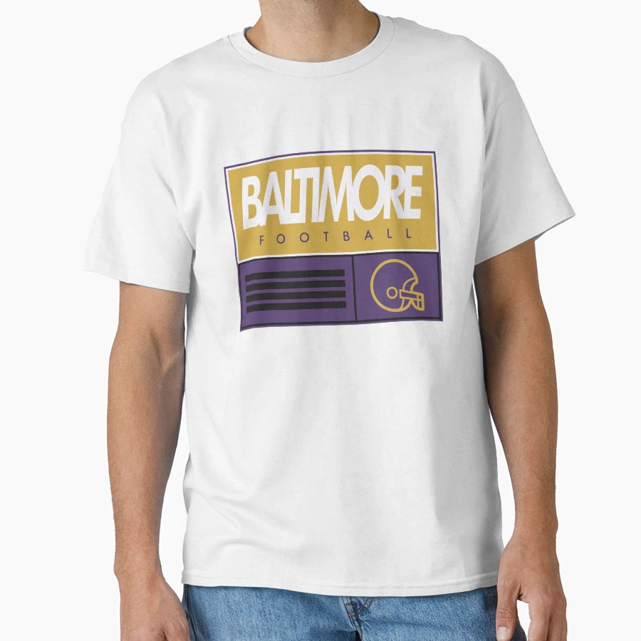 Baltimore Football T-Shirt - Fun Novelty Design Unisex - T-Shirt, Sweatshirt, Hoodie