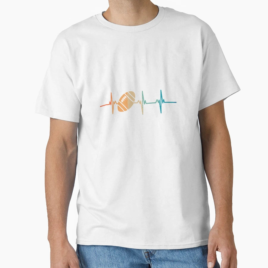 Rugby Heartbeat T-Shirt - Casual Everyday Wear Unisex - T-Shirt, Sweatshirt, Hoodie