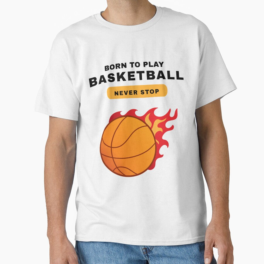 Born to play Basketball by capaa - Adult & Kids T-Shirts, Sweatshirts & Hoodies apparel design preview 1