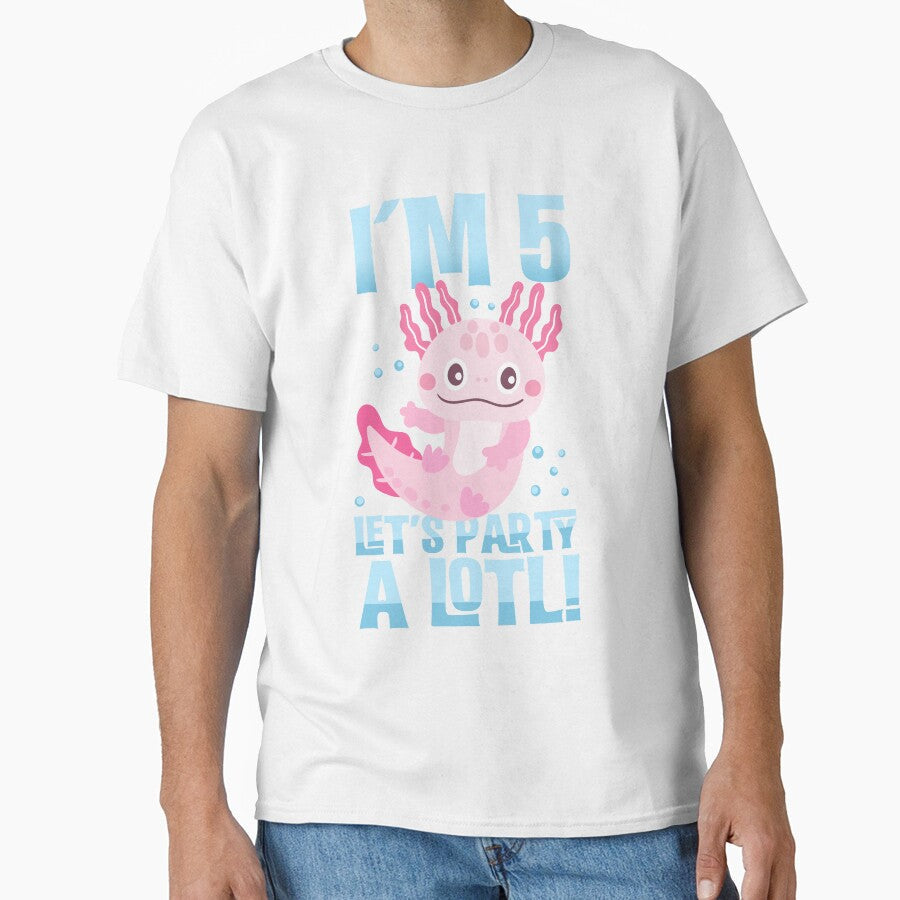 Lets Party A Lotl Cute Axolotl Birthday by lpsubcult - Adult & Kids T-Shirts, Sweatshirts & Hoodies apparel design preview 1