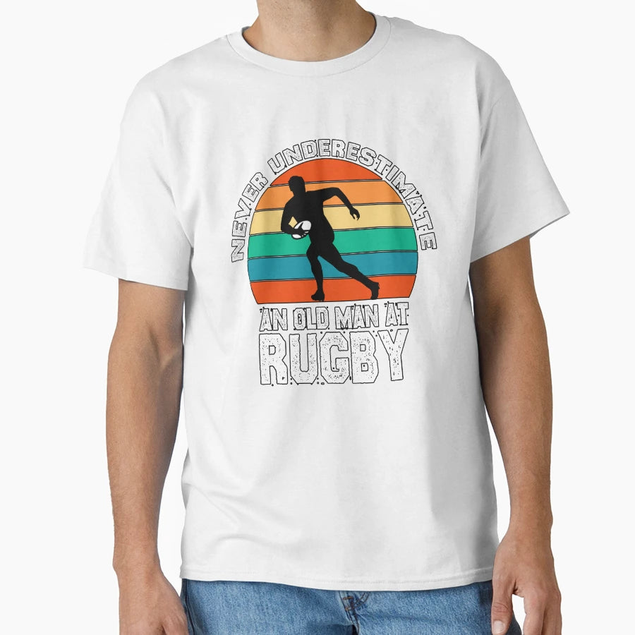 American Rugby Never Understimate T-Shirt - Casual Everyday Wear Unisex - T-Shirt, Sweatshirt, Hoodie