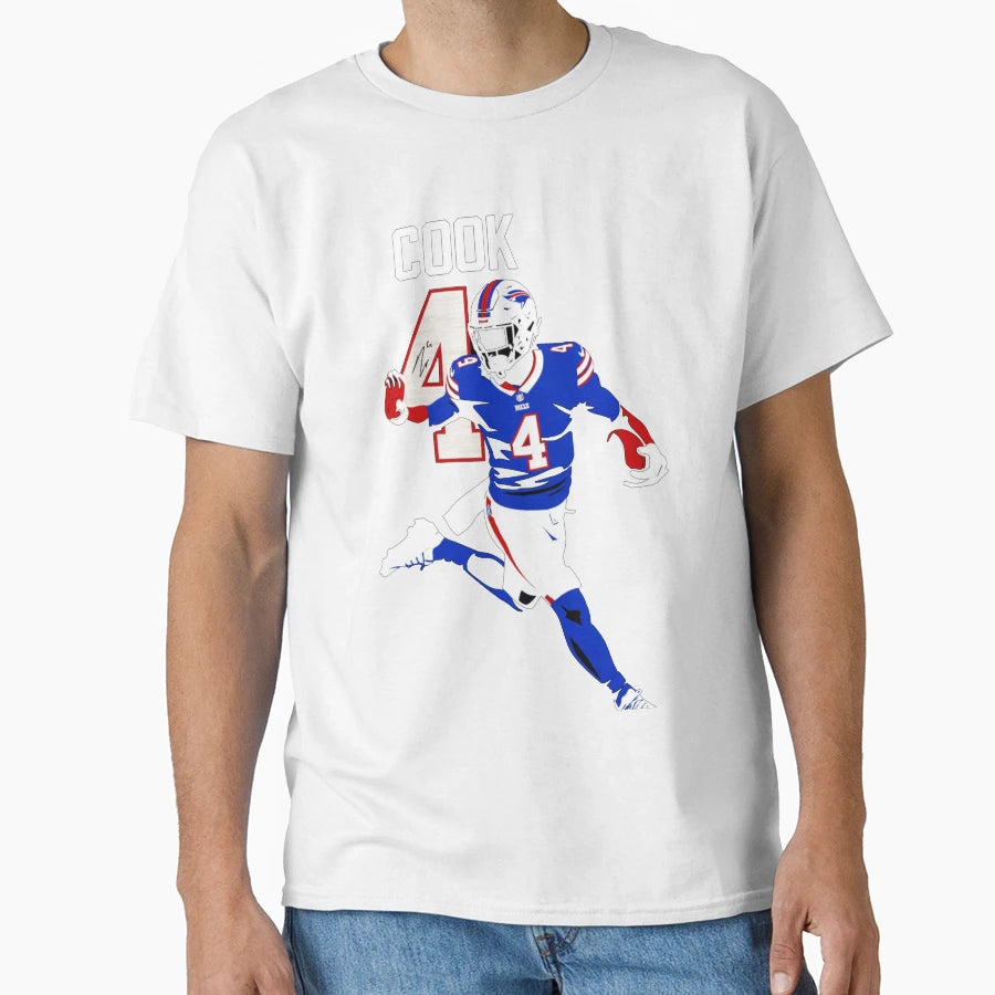 James Cook 4 Minimalist Football Art T-Shirt - Fun Novelty Design Men Women - T-Shirt, Sweatshirt, Hoodie