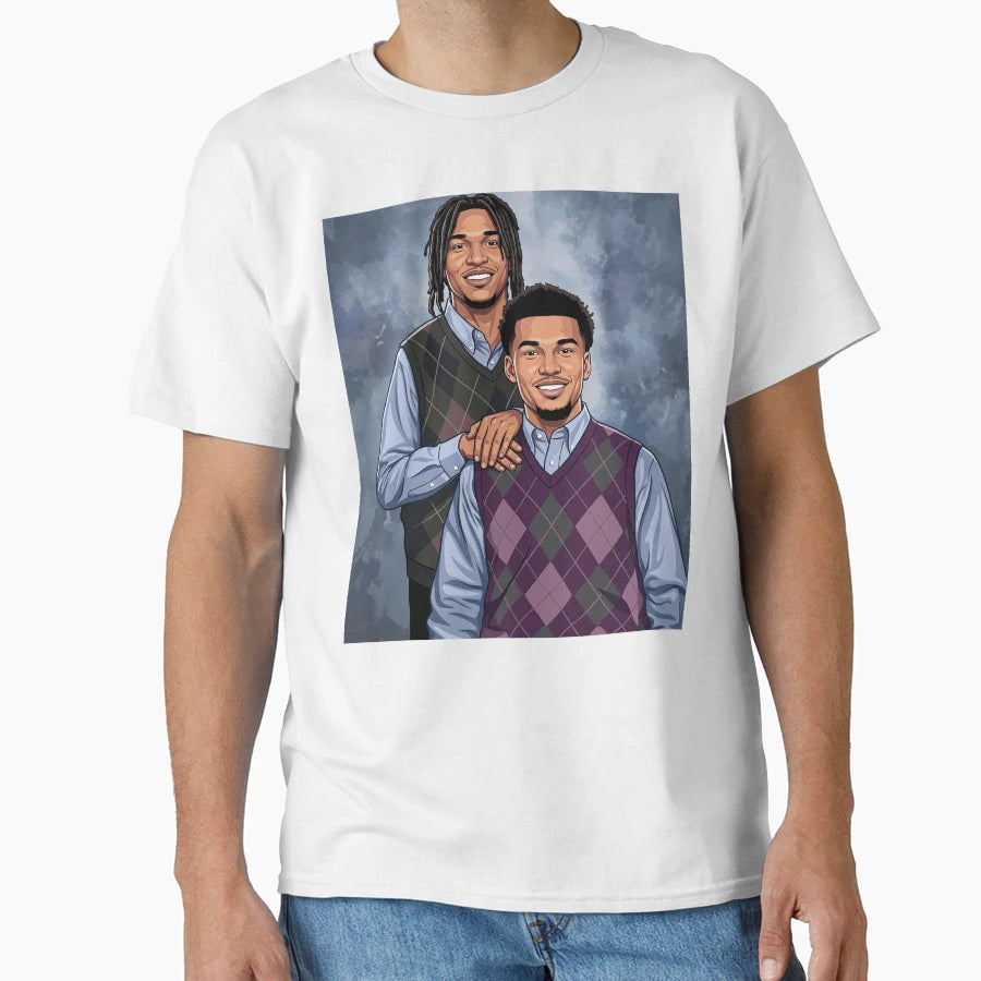 Victor Wembanyama Stephon Castle T-Shirt - Casual Everyday Wear Unisex - T-Shirt, Sweatshirt, Hoodie