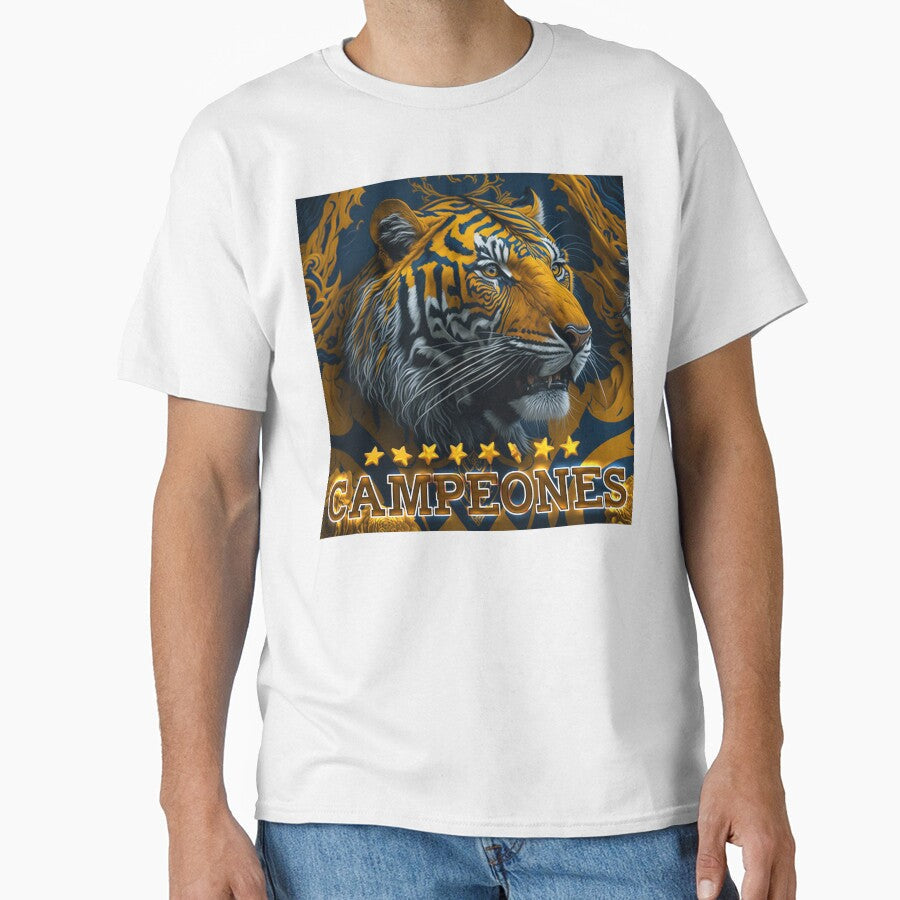 "The Triumphant Roar: Impressive Design of Tigres de - Adult & Kids T-Shirts, Sweatshirts & Hoodies apparel design preview 1