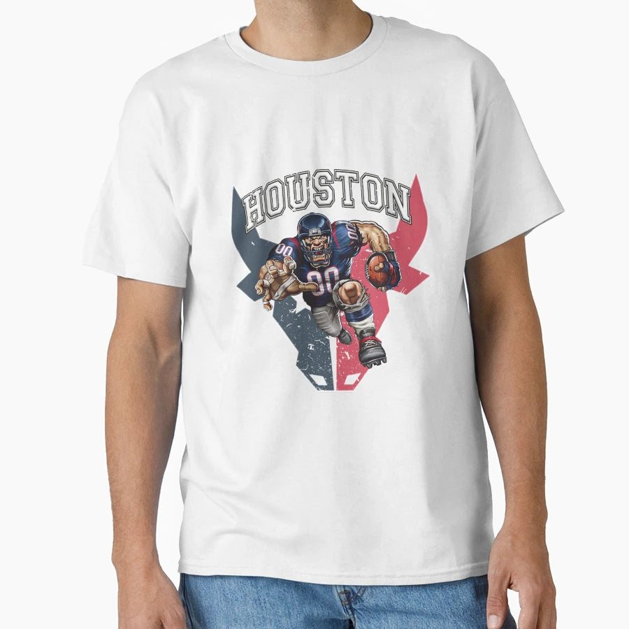 Houston Football T-Shirt - Novelty Apparel Unisex - T-Shirt, Sweatshirt, Hoodie
