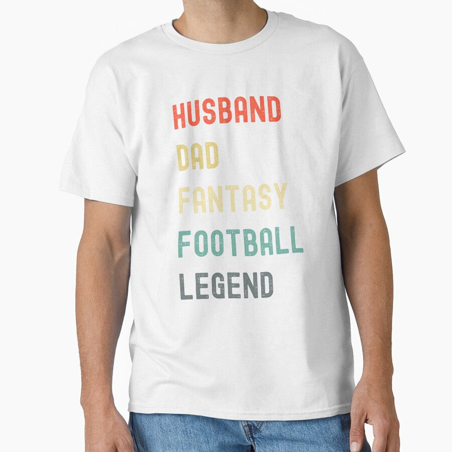 Husband dad fantasy football legend by Str8like - Adult & Kids T-Shirts, Sweatshirts & Hoodies apparel design preview 1