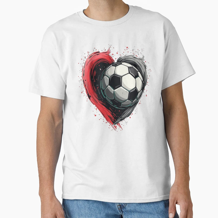 Soccer Heart T-Shirt - Streetwear Style for Adults - T-Shirt, Sweatshirt, Hoodie