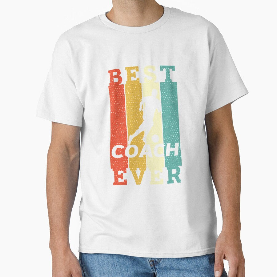 For Mens Womens Best Soccer Coach Ever Funny Retro - Adult & Kids T-Shirts, Sweatshirts & Hoodies apparel design preview 1