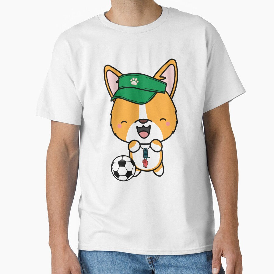 Soccer Player Corgi by Pet Station - Adult & Kids T-Shirts, Sweatshirts & Hoodies apparel design preview 1