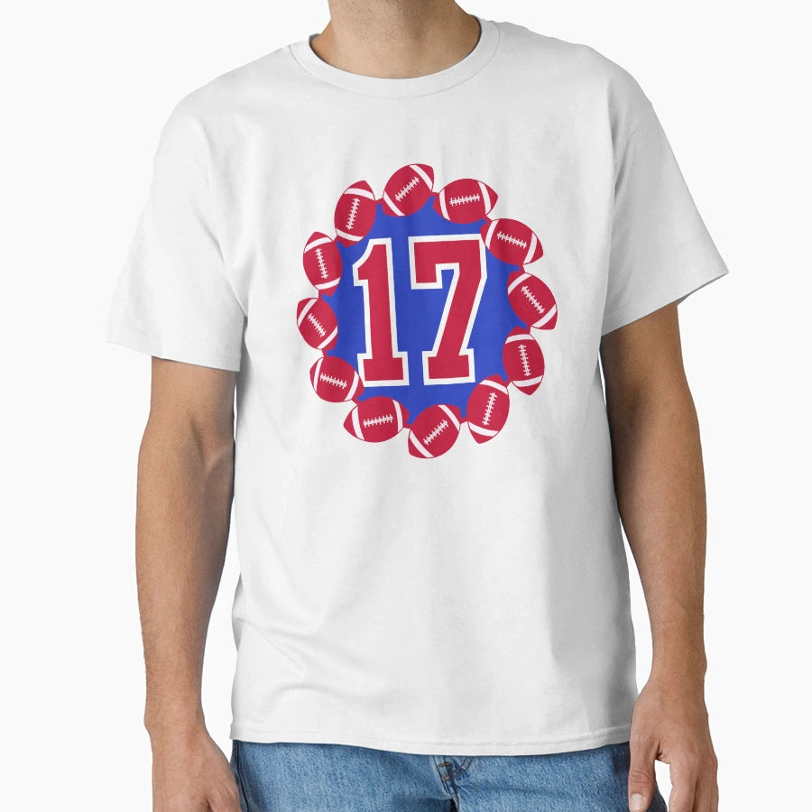 Lets Go Buffalo 17 Allen Stickerpack T-Shirt - Minimalist Print for Adults - T-Shirt, Sweatshirt, Hoodie