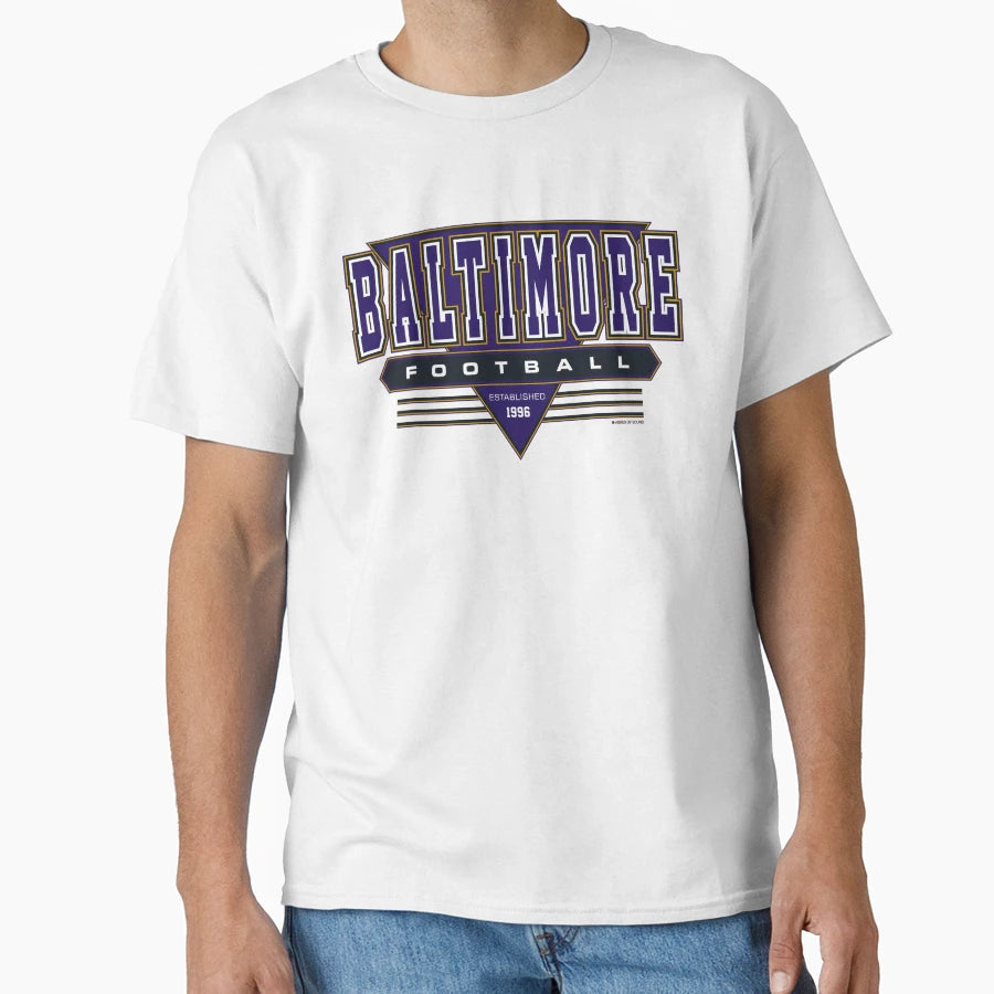 Baltimore Football Ravens Inspired 90S T-Shirt - Graphic Print Unisex - T-Shirt, Sweatshirt, Hoodie