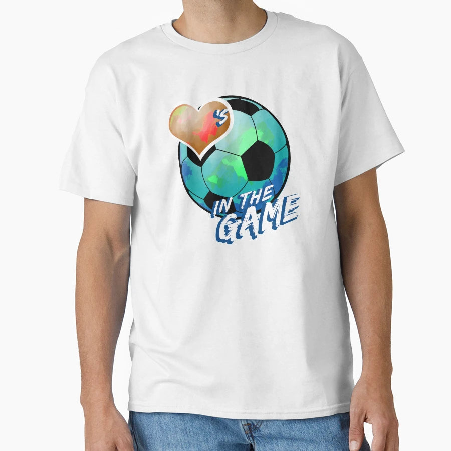 Soccer Hearts Game Multi Clean T-Shirt - Aesthetic Graphic Unisex - T-Shirt, Sweatshirt, Hoodie