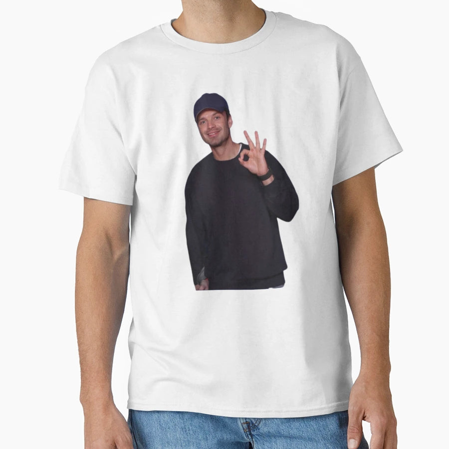 Okay Sebastian Stan T-Shirt - Fun Novelty Design for Adults - T-Shirt, Sweatshirt, Hoodie