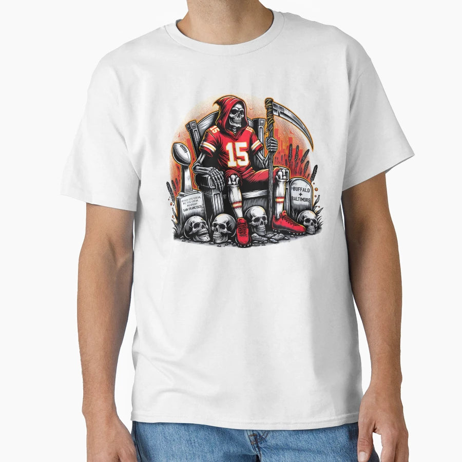 Big Game Reaper T-Shirt - Minimalist Print for Adults - T-Shirt, Sweatshirt, Hoodie