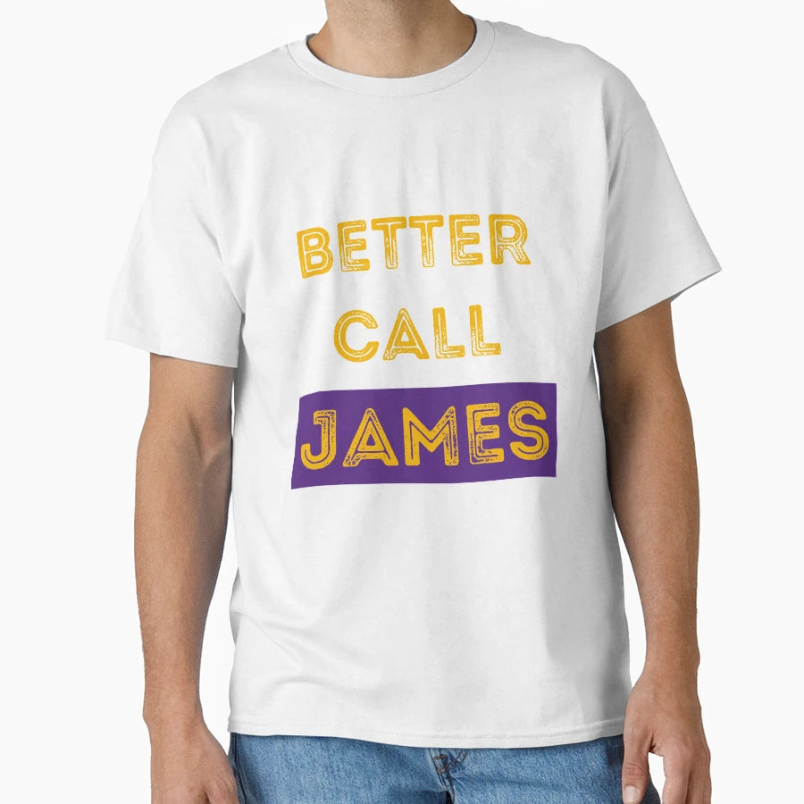 Better Call Lebron James Gold Purple T-Shirt - Trendy Graphic Unisex - T-Shirt, Sweatshirt, Hoodie