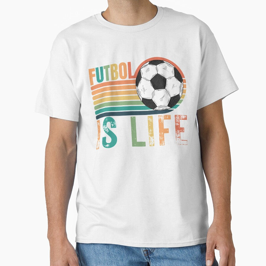 Futbol is life lasso Soccer gifts by llon - Adult & Kids T-Shirts, Sweatshirts & Hoodies apparel design preview 1