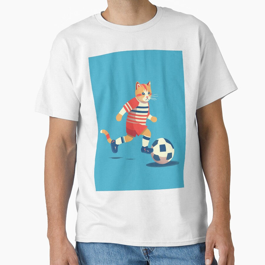 Cat soccer. by DayummnDesigns - Adult & Kids T-Shirts, Sweatshirts & Hoodies apparel design preview 1