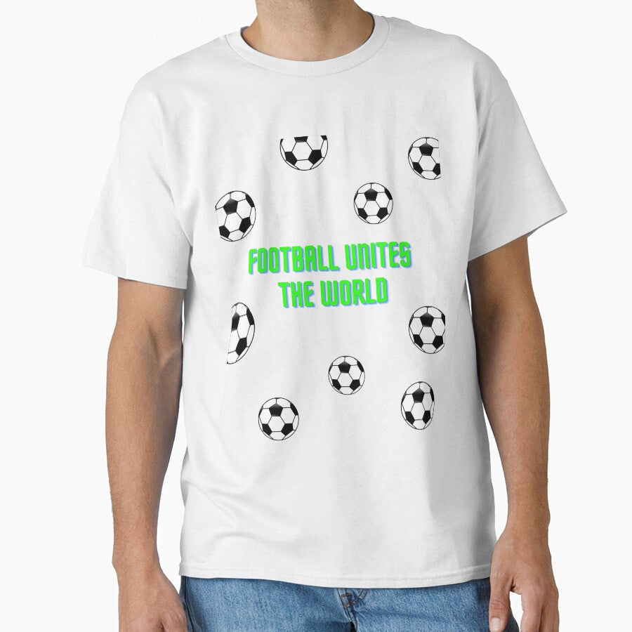 Football Unites The World by Brandashoppe - Adult & Kids T-Shirts, Sweatshirts & Hoodies apparel design preview 1