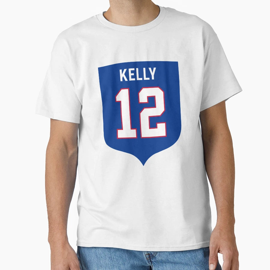 Jim Kelly 12 Emblem T-Shirt - Casual Everyday Wear Men Women - T-Shirt, Sweatshirt, Hoodie