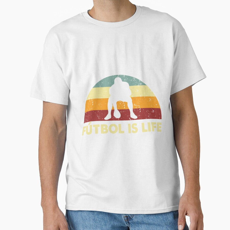 Retro American Football Is Life10 by EdgeOfAlliez - Adult & Kids T-Shirts, Sweatshirts & Hoodies apparel design preview 1