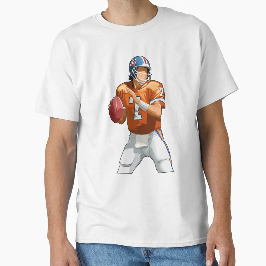 John Elway 7 Quarterback Legend T-Shirt - Trendy Graphic for Adults - T-Shirt, Sweatshirt, Hoodie