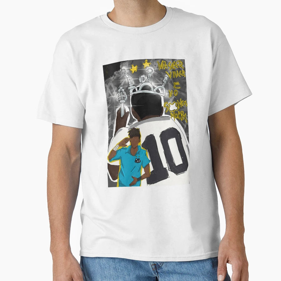 Santos Futebol Clube Soccers Royalty Pel T-Shirt - Trendy Graphic Unisex - T-Shirt, Sweatshirt, Hoodie