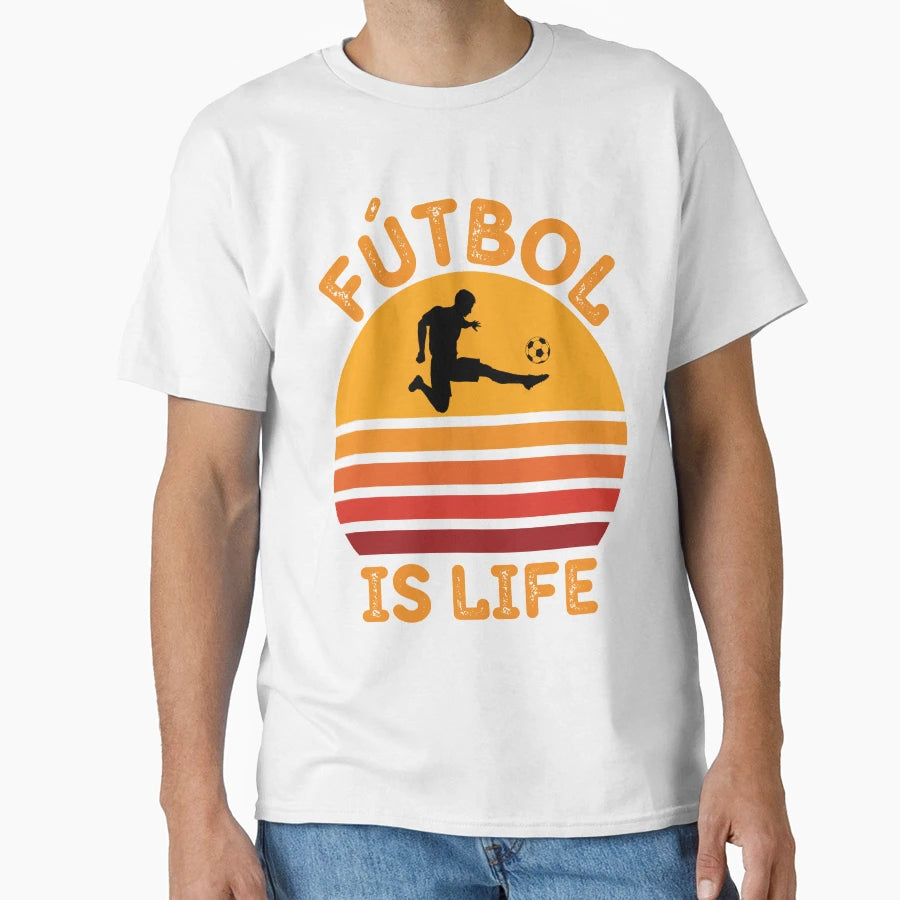 Futbol Is Life World Cup Qatar 2022 T-Shirt - Graphic Print Unisex - T-Shirt, Sweatshirt, Hoodie