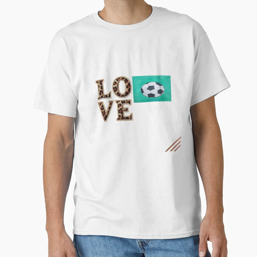 Footprints Land And Footballs Game T-Shirt - Fun Novelty Design Men Women - T-Shirt, Sweatshirt, Hoodie
