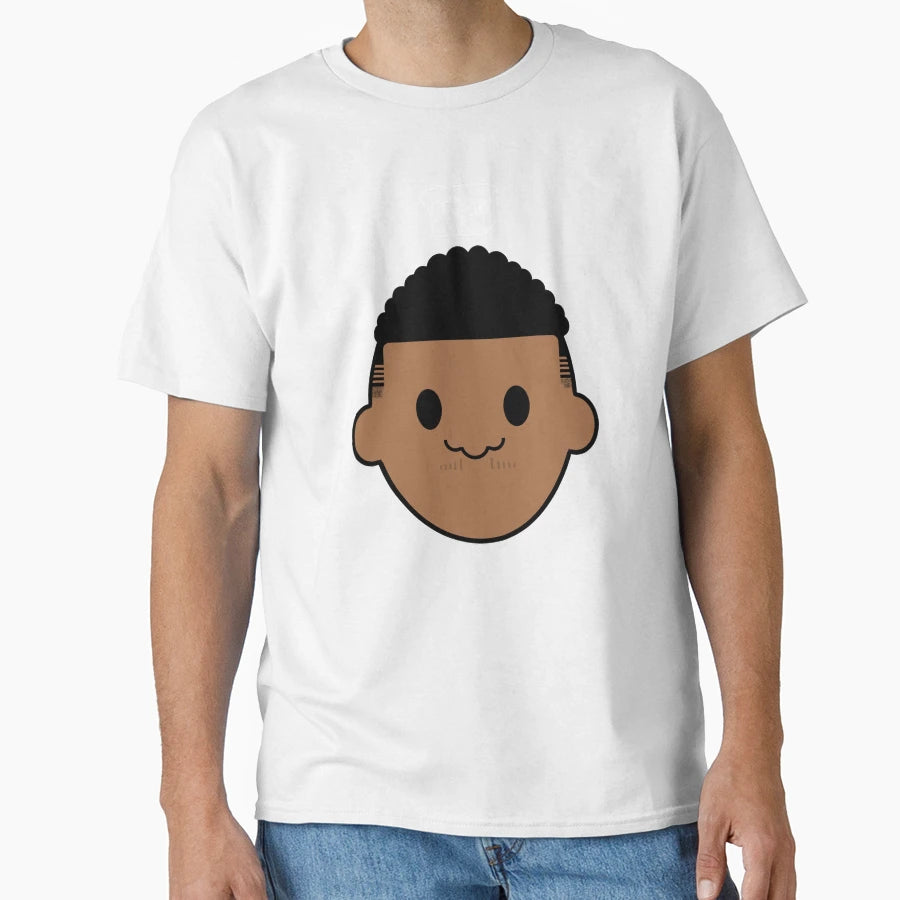 Frostbyt3 Face Curly Hair T-Shirt - Custom Art Print Unisex - T-Shirt, Sweatshirt, Hoodie