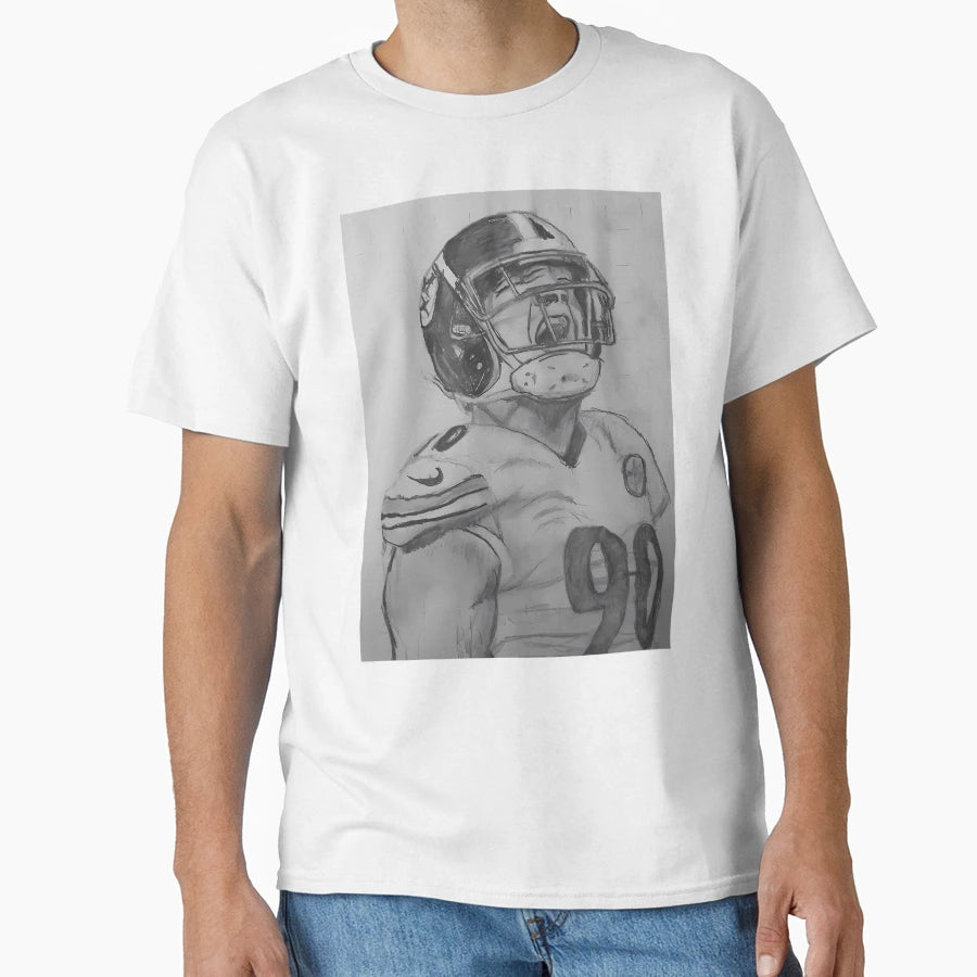 Pittsburgh Linebacker T-Shirt - Custom Art Print Unisex - T-Shirt, Sweatshirt, Hoodie