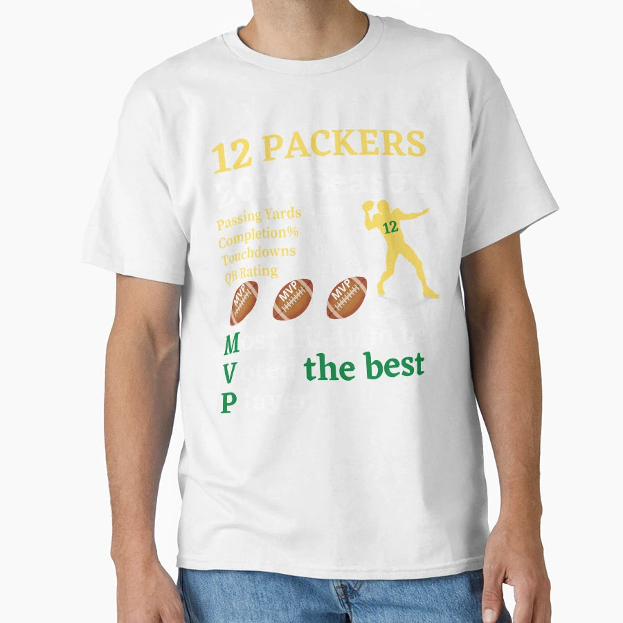 Packers Football Mvp 12 T-Shirt - Streetwear Style for Adults - T-Shirt, Sweatshirt, Hoodie