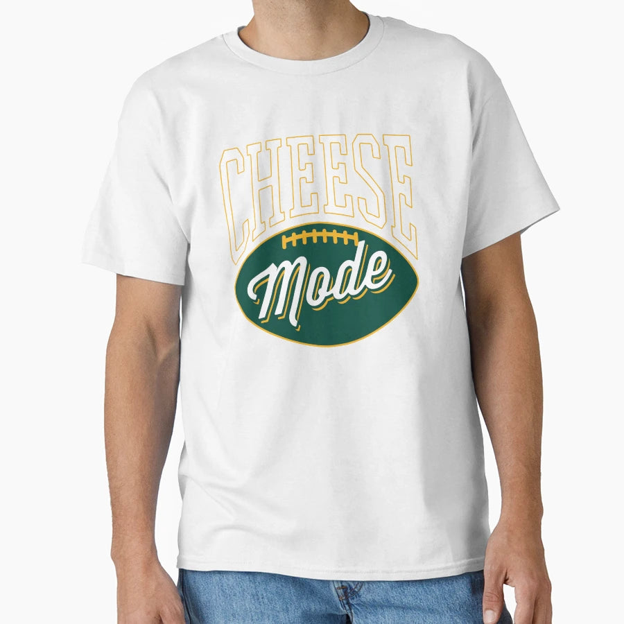 Cheese Mode Green Bay Packers T-Shirt - Minimalist Print for Adults - T-Shirt, Sweatshirt, Hoodie