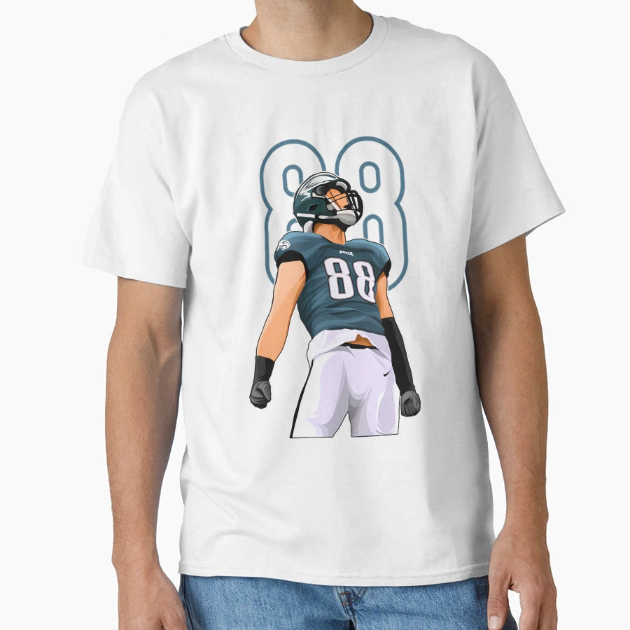 Dallas Goedert Philadelphia 88 Number T-Shirt - Minimalist Print Men Women - T-Shirt, Sweatshirt, Hoodie
