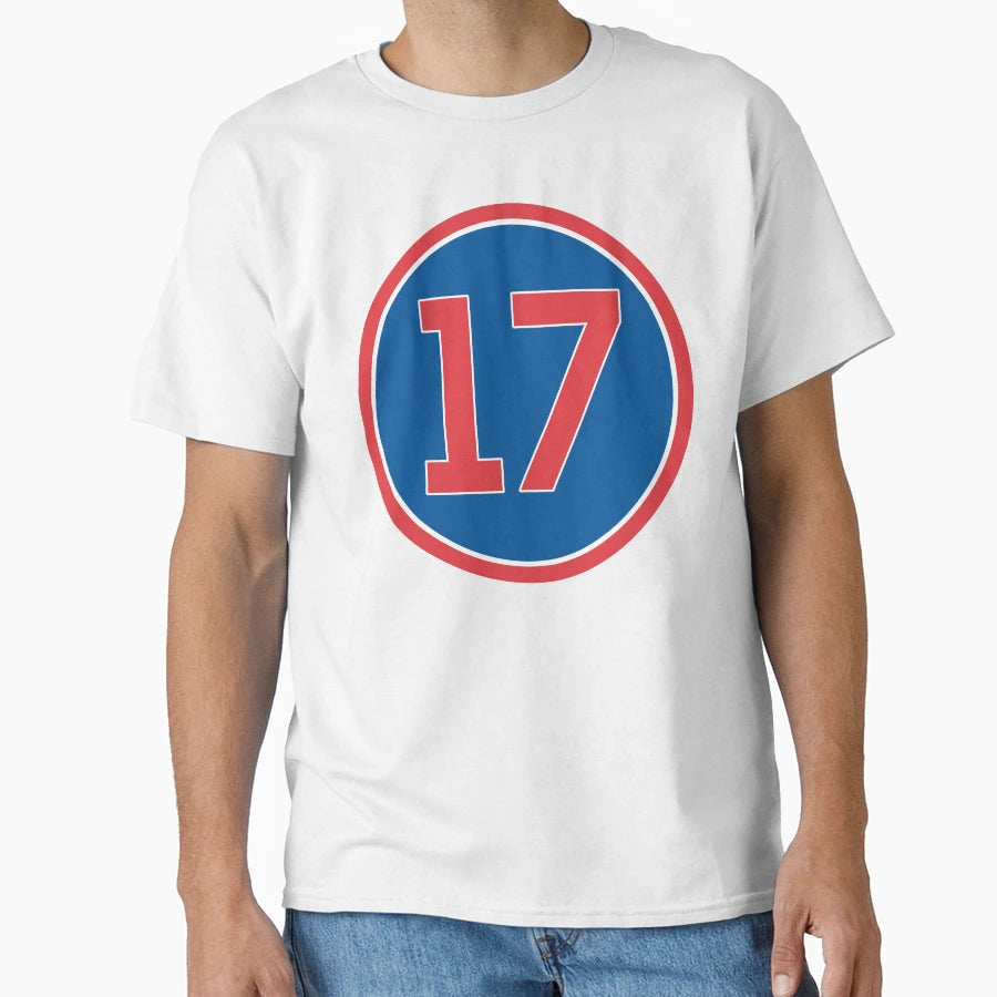 Kris Bryant 17 Jersey Number T-Shirt - Casual Everyday Wear Unisex - T-Shirt, Sweatshirt, Hoodie